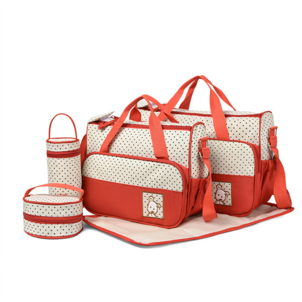 Fashion Multifunctional Mommy Bag Large Capacity Waterproof Wet and Dry Separation Diaper Bag Light and Easy to Hold Mommy Bag - Image 5