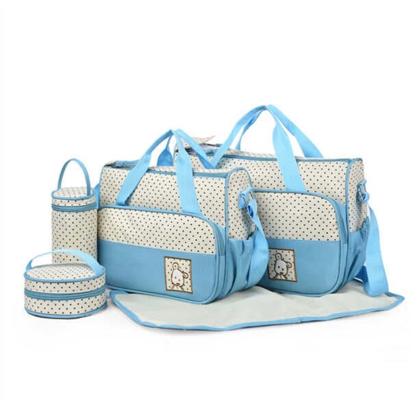 Fashion Multifunctional Mommy Bag Large Capacity Waterproof Wet and Dry Separation Diaper Bag Light and Easy to Hold Mommy Bag - Image 3