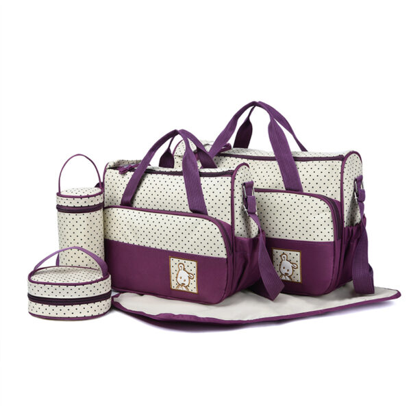 Fashion Multifunctional Mommy Bag Large Capacity Waterproof Wet and Dry Separation Diaper Bag Light and Easy to Hold Mommy Bag - Image 4