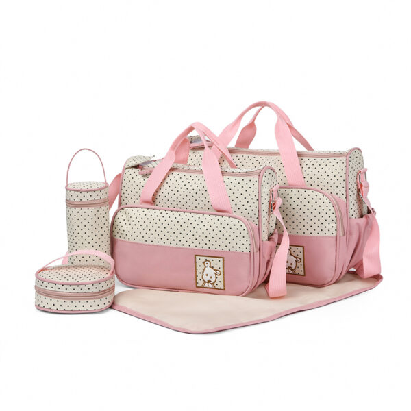 Fashion Multifunctional Mommy Bag Large Capacity Waterproof Wet and Dry Separation Diaper Bag Light and Easy to Hold Mommy Bag - Image 6