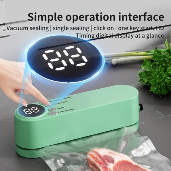 Xiaomi Mijia Portable USB charging multifunctional food vacuum sealer with sealing external suction and inflation functions 3