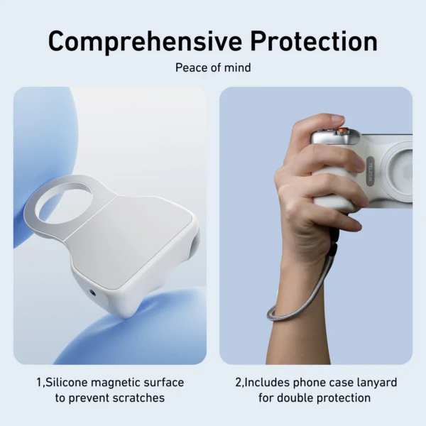 TELESIN Magnetic Phone Grip & Remote – Perfect for iPhone, Huawei, and Samsung Shooting 6